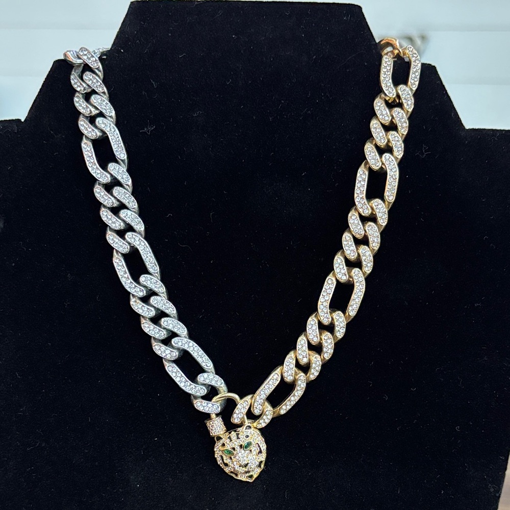 Gold and Silver Chain 16” Necklace